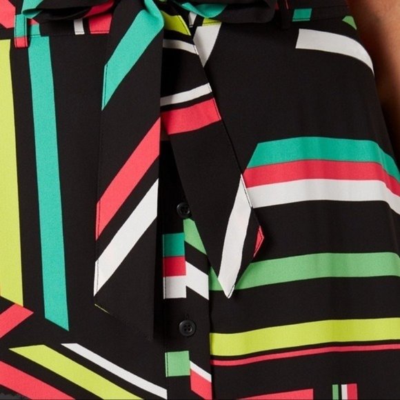 BAR III Trendy Plus Size Printed A-Line Skirt - NWT - Size 14 Petite - Picture 3 of 3